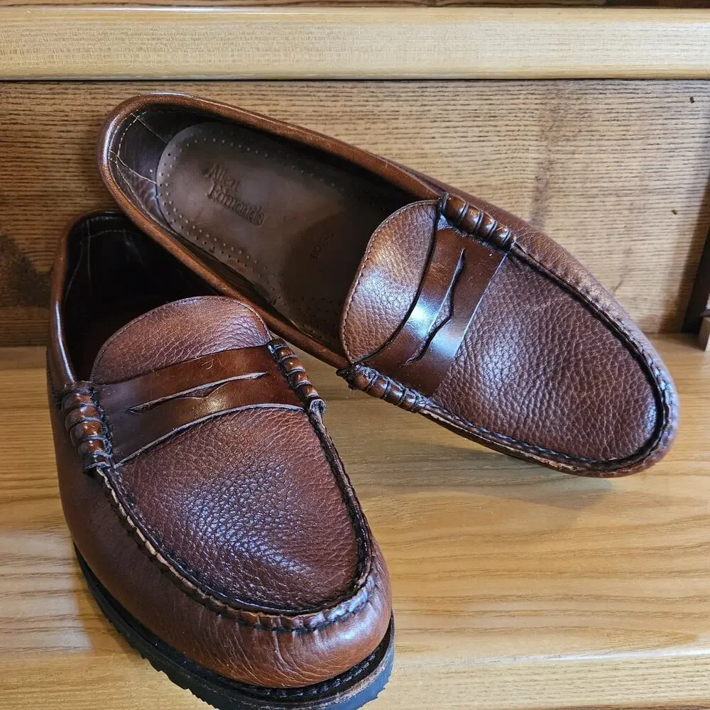 Allen Edmonds Holton Penny Loafer Dress Shoe Mens Sz 10D Leather Brown 42205 USA
